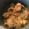 Yokchina's cooksnap of when they made 砂肝とセロリのアヒージョ.
