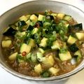 YUKIKI☆'s cooksnap of when they made ズッキーニとひき肉のピリ辛炒め.