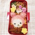 mother＊s's cooksnap of when they made ♪キャラ弁♪コリラックマ うさぎ♪.