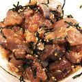 ゆずあんずっこ's cooksnap of when they made 刺身端っこや余りで簡単！マグロごま漬け丼.
