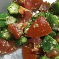 12aloe26's cooksnap of when they made オクラとミニトマトの胡麻和え.