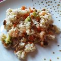 mintoneko's cooksnap of when they made 残りご飯で炊かずに簡単！えびセロリピラフ.
