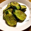 食いしん坊かあちゃん's cooksnap of when they made きゅうりのカレー炒め（大量消費むき）.