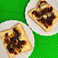 ふたごゆき's cooksnap of when they made ☆チョコバナナ黒胡麻シナモントースト★.