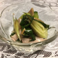 クックにゃんぴー3's cooksnap of when they made みょうがときゅうりと大葉とハムの酢物.