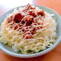 ☆３匹の子ぶた☆'s cooksnap of when they made 焼鳥缶詰で！唐揚げ？サラダ丼.