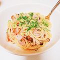 クックRIBQ6W☆'s cooksnap of when they made きのことベーコンのガーリック醤油パスタ.
