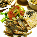 洋帆空羽's cooksnap of when they made 豆アジの唐揚げ.
