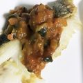 クックN46JBG☆'s cooksnap of when they made タラのムニエル バジルトマトソース.