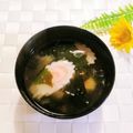 ももちゃんのれしぴ's cooksnap of when they made ナルトとワカメの味噌汁.