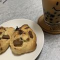 soharu's cooksnap of when they made トースターで簡単！チョコたっぷりスコーン.