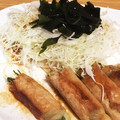 omimiho's cooksnap of when they made 水菜の肉巻き生姜焼き風.