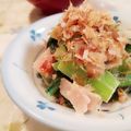 fu♪♪'s cooksnap of when they made 簡単！小松菜とベーコンの柚子胡椒マヨ和え.