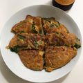 よよー星人's cooksnap of when they made ミンチをプラスで肉感ｕｐ! 豚ニラチヂミ.