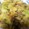 美白姫's cooksnap of when they made キャベツとひき肉の炒め物.