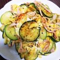 つよまり's cooksnap of when they made ズッキーニの卵とじ☆ぽん酢かけ♪.