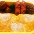 chi_bi's cooksnap of when they made はんちゃん焼き（模様入り薄焼き卵：２）.