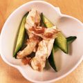 wacco's cooksnap of when they made ささみとキュウリの梅肉あえ.