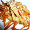 momoco's cooksnap of when they made めんつゆで♪じゃがいもと人参の甘辛煮.