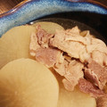 ケダン's cooksnap of when they made 簡単！ごま油香る大根と豚肉の 煮物！.