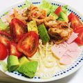 YUKIKOblue's cooksnap of when they made 夏の美肌に♡アボカドキムチ豆乳冷製パスタ.