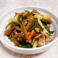 ティグス's cooksnap of when they made 簡単チンジャオロース♪(青椒肉絲).
