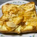 ★なみ☆'s cooksnap of when they made ポテトチップス使用❝ろくちゃんトースト❞.