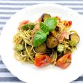 よこ耳ねこ's cooksnap of when they made 夏野菜のジェノベーゼ.
