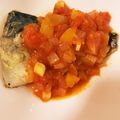ゆちゃ1005's cooksnap of when they made サバのガーリックソテー　トマトソース.