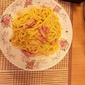☆alliona☆彡's cooksnap of when they made 生クリームを使わない本格カルボナーラ.