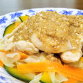 イエローバード's cooksnap of when they made やわらかむね肉と野菜の絶品濃厚ごまだれ☆.