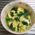 もぐ・ω・くま's cooksnap of when they made ほうれん草のふわふわ玉子スープ.