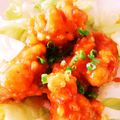 よしやす♪'s cooksnap of when they made 簡単美味しい＊揚げ鶏のチリソース.
