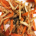 ちかぼん☆'s cooksnap of when they made ◇しいたけの軸とにんじんのきんぴら◇.