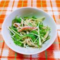ﾁｲﾁｬﾝﾏﾏ's cooksnap of when they made 水菜とカニカマの♪胡麻マヨぽんサラダ.