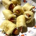 デカイにゃんこ's cooksnap of when they made 油揚げウインナー巻き.