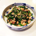週末クッキングパパ's cooksnap of when they made 【簡単】ほうれん草とサバ缶の和え物.