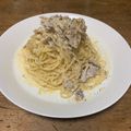 ピーマンスライス's cooksnap of when they made 全卵・牛乳・ベビーチーズのカルボナーラ.