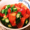 青い服's cooksnap of when they made 【作り置き】トマトとオクラのポン酢浸し.