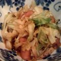 sena94's cooksnap of when they made 超手抜き!キャベツとウインナー炒め.