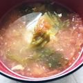 めりーがっつさぶ's cooksnap of when they made レタスとトマトのたまごスープ.