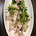 クックIR2ZMO☆'s cooksnap of when they made 空芯菜と豚肉の中華炒め.