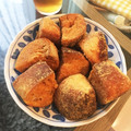 わかちんとシロ's cooksnap of when they made 簡単☆給食の揚げパン♪.