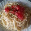 hirousao's cooksnap of when they made スゴだれで和風冷製トマトパスタ.