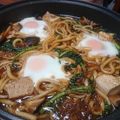 みい５２１２'s cooksnap of when they made すき焼き鍋焼きうどん.