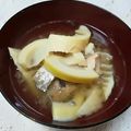 まさむにゃ。's cooksnap of when they made 田舎のウマイ味♪タケノコと鯖缶のお味噌汁.