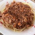 おきもっちゃん's cooksnap of when they made トマト缶不要♥簡単ミートソーススパゲティ.
