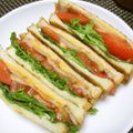 ジョングレ's cooksnap of when they made べーコンととろけるチーズのサンドイッチ.