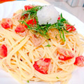 aki_chan♡'s cooksnap of when they made トマトとツナの和風 冷製パスタ.
