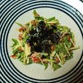 ジン好き's cooksnap of when they made すぐ出来♡**納豆と水菜のサラダ**.